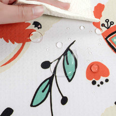CLCROBD Splat Mat anti-slip back stays flat on hardwood floors.