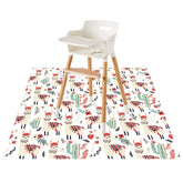 CLCROBD Splat Mat under high chair keeps floors protected during meals and messy moments.