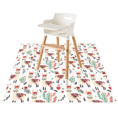 CLCROBD Splat Mat under high chair keeps floors protected during meals and messy moments.