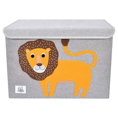 CLCROBD toy chest lid flip-top opens for quick toy access and cleanup.