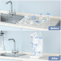 clesoo anti-slip base provides stable drying on countertops