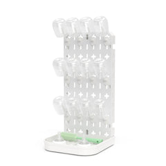 clesoo baby bottle drying rack with 12 hooks for organized, spacious drying