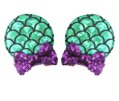 CLGIFT baby Minnie ears headband with Ariel clip for photos and parties.