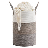 CLHMILY&Z 40L round rope basket close-up weaving for durable family storage
