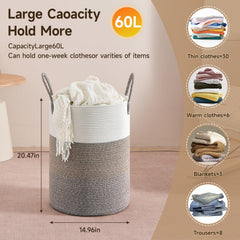 CLHMILY&Z decorative storage bin adds neutral style to any room