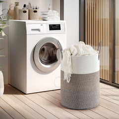 CLHMILY&Z rope basket with easy-carry handles for effortless transport
