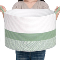 CLHMILY&Z basket handle detail for easy carrying and transport.