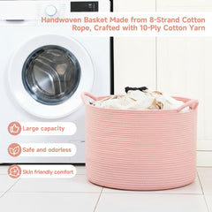 CLHMILY&Z nursery decor basket pink finish keeps toys and blankets tidy