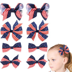 Clipband 4th of July bows in 2in and 3in sizes, ready for daily outfits and photos.