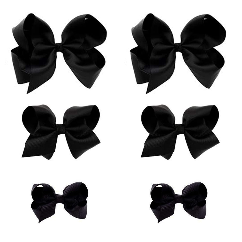 Clipband Black Bows 6-pack packaging showcases vibrant variety and ready-to-wear accessories.