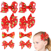Clipband Christmas baby bows 2inch add festive charm to photos and daily outfits.