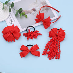 Clipband hair clips various sizes red help secure different hairstyles and quick styling.