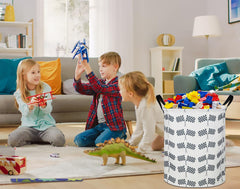 CLOCOR Kids Laundry Basket two handles for easy transport between rooms.