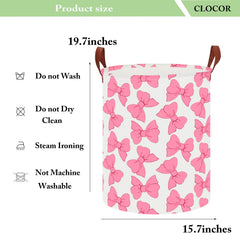 CLOCOR large laundry basket side view showing collapsible design for space-saving storage