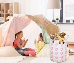 Clocor pink basket shows waterproof lining to protect contents