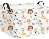 CLOCOR rectangular storage basket with watercolor animal pattern offers stylish storage organization