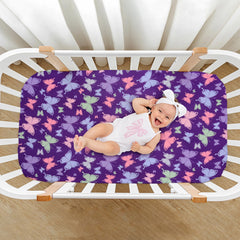 Cloele fitted sheet elastic edge keeps a secure fit on standard crib mattresses.