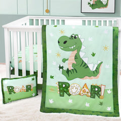 Cloele dinosaur crib comforter in soft fabric for gentle sleep