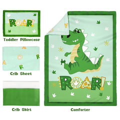 Cloele dinosaur crib pillowcase offers soft touch for cozy naps