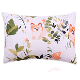 Cloele pillowcase with envelope closure keeps pillow secure during travel