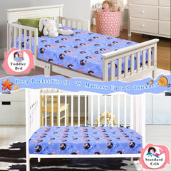 Cloele Mermaid sheet in a cozy nursery setting enhances calming bedtime ambiance.