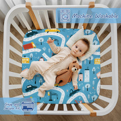Cloele soft polyester baby sheet blue plush feel for gentle skin comfort.