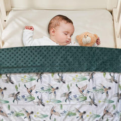 CLOSOCKEY baby blanket dotted-back detail emphasizes soothing texture for calm sleep