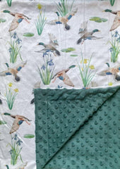CLOSOCKEY baby blanket front view highlights double-layer Minky warmth for cozy naps