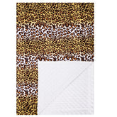 Closockey Leopard1 baby blanket front view shows double-layer warmth for newborns