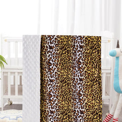 Closockey Leopard1 baby blanket in crib offers cozy softness during naps