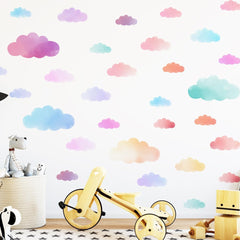 clothmile clouds wall decal adhesion test highlights durable self-adhesive vinyl