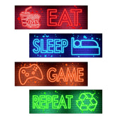 clothmile neon video game wall decal hero design adds bold eye-catching room decor.