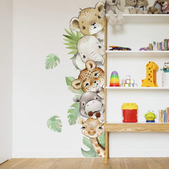 clothmile watercolor jungle tiger wall sticker adds adventure to playrooms