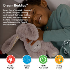 Cloud B Benny the Bunny star projector fills the room with gentle constellations for sensory wind-down.