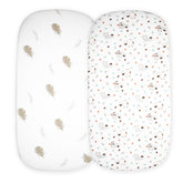 Cloud Baby Bassinet Sheet forest animals design for soft, breathable sleep
