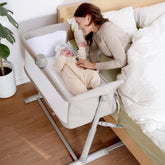 Cloud Baby Bedside Bassinet assembly in minutes for easy bedtime setup.