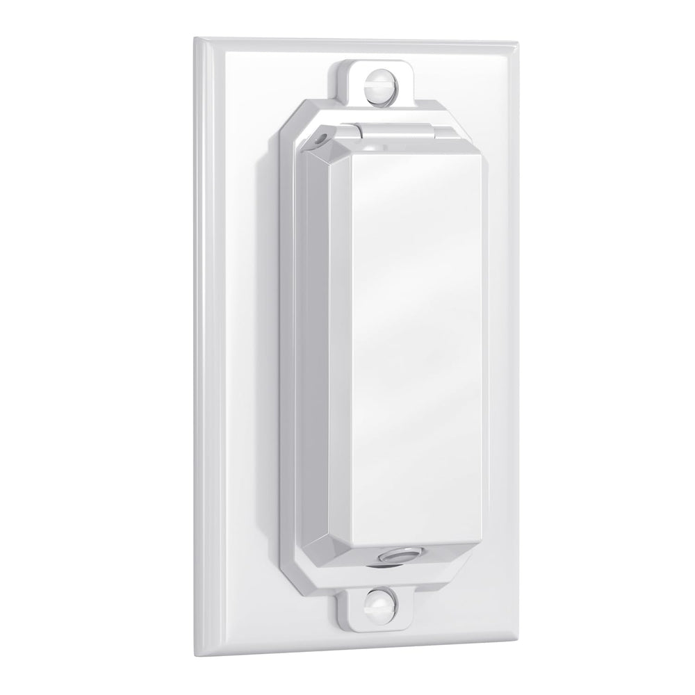 CLYMENE 2-pack white switch guard showing a safety upgrade on wall switch