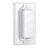 CLYMENE 2-pack white switch guard showing a safety upgrade on wall switch