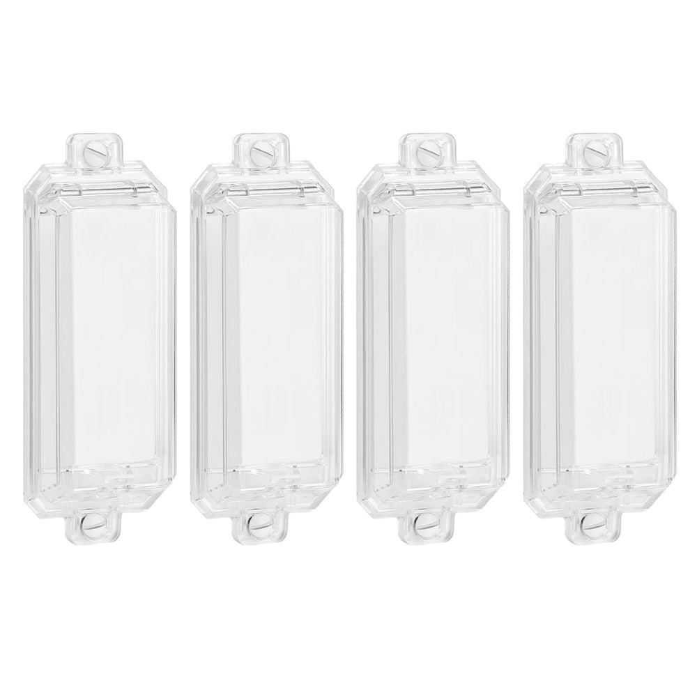 CLYMENE light switch guard 4-pack on a wall plate for child safety