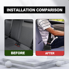 CmeRto buckle holder at night improves visibility for fast seating checks.