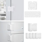 CMINGJ cabinet lock flat lock packaged for easy one-step childproofing at home.