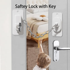 CMINGJ safety lock adhesive installation demonstrates quick, clean setup for childproofing without tools
