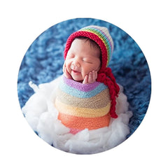 Coberllus newborn wrap knit texture highlights gentle fabric for safe posing.