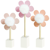 Cobzier daisy nursery decor flowers showcase boho style for stylish nursery shelves.