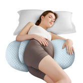 Cococu pregnancy pillow cooling fabric cover keeps you cool for restful nights.