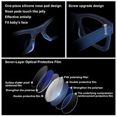 COCOSAND polarized lenses block UVA UVB and glare for clear outdoor viewing.