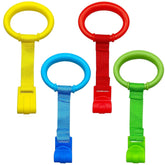 Codree baby playpen pull-up rings blue for safe early standing at home.