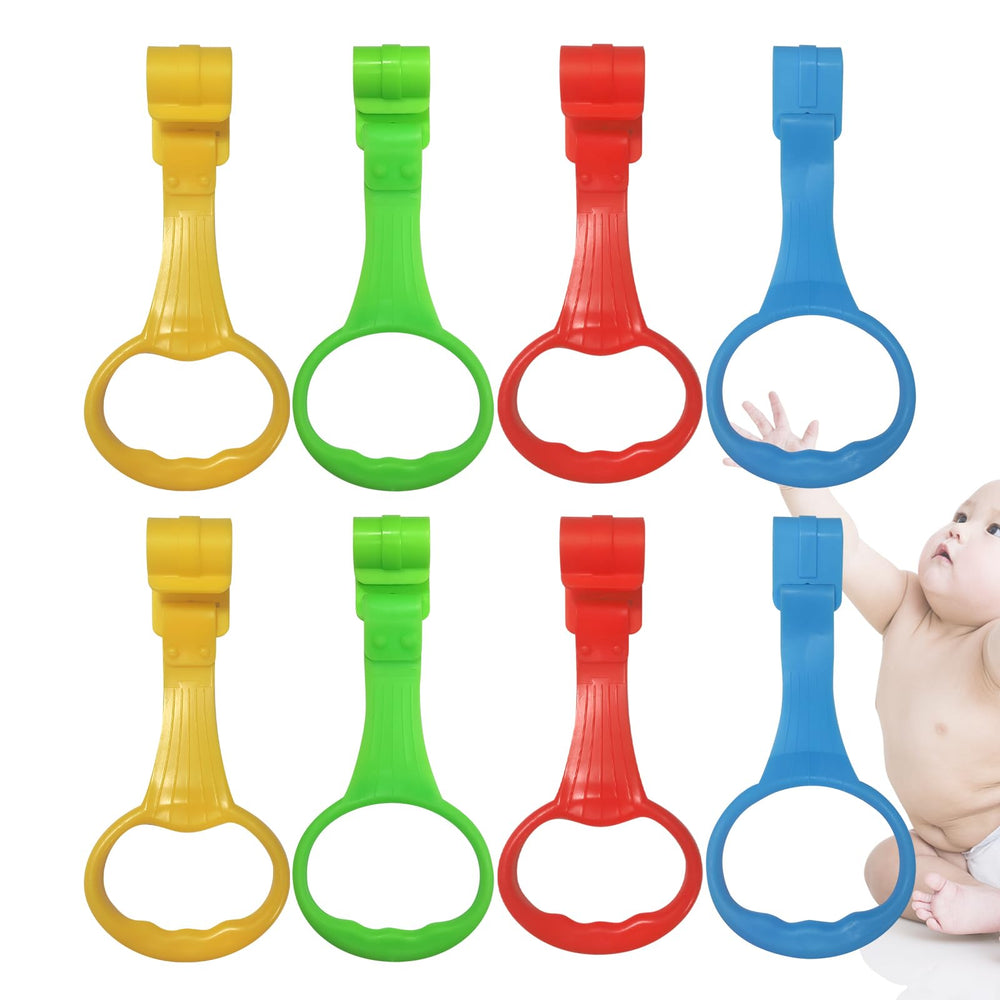 COHEXA pull up ring multi-color pack on crib-bar aids early walking