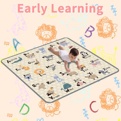 Coilace Baby Play Mat machine-washable for quick, easy cleanups after messes