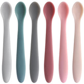 Coix foam TmepCheck color-change spoon head signals heat levels for safe feeding.